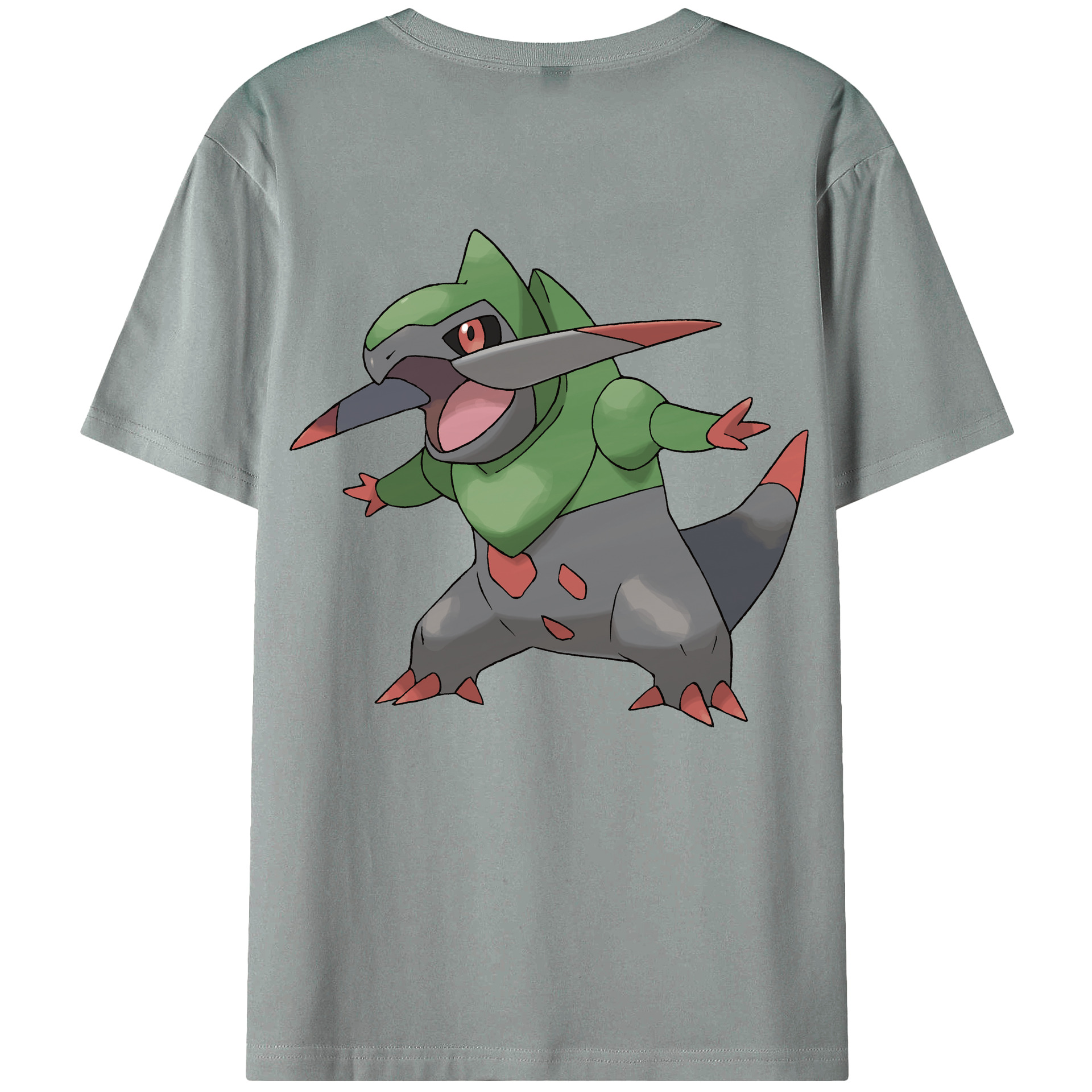 （画像用） ポケットモンスター Pokémon 綿100％ メンズ半袖Tシャツ（バックプリント） 通気性